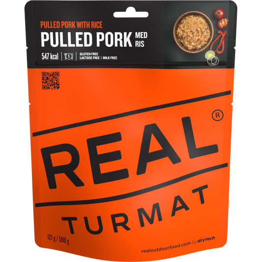 Real Turmat Pulled Pork m/ ris