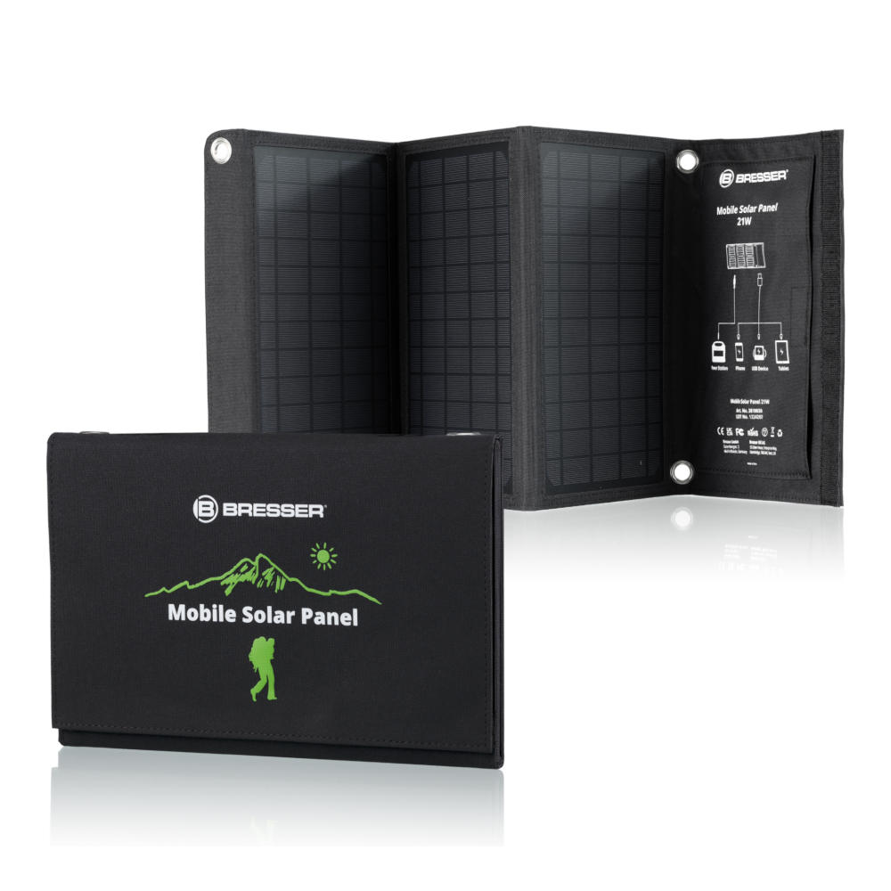 Bresser - Mobile Solar Solcellepanel 21W - Billede nr. 1 - ReadyBox.dk