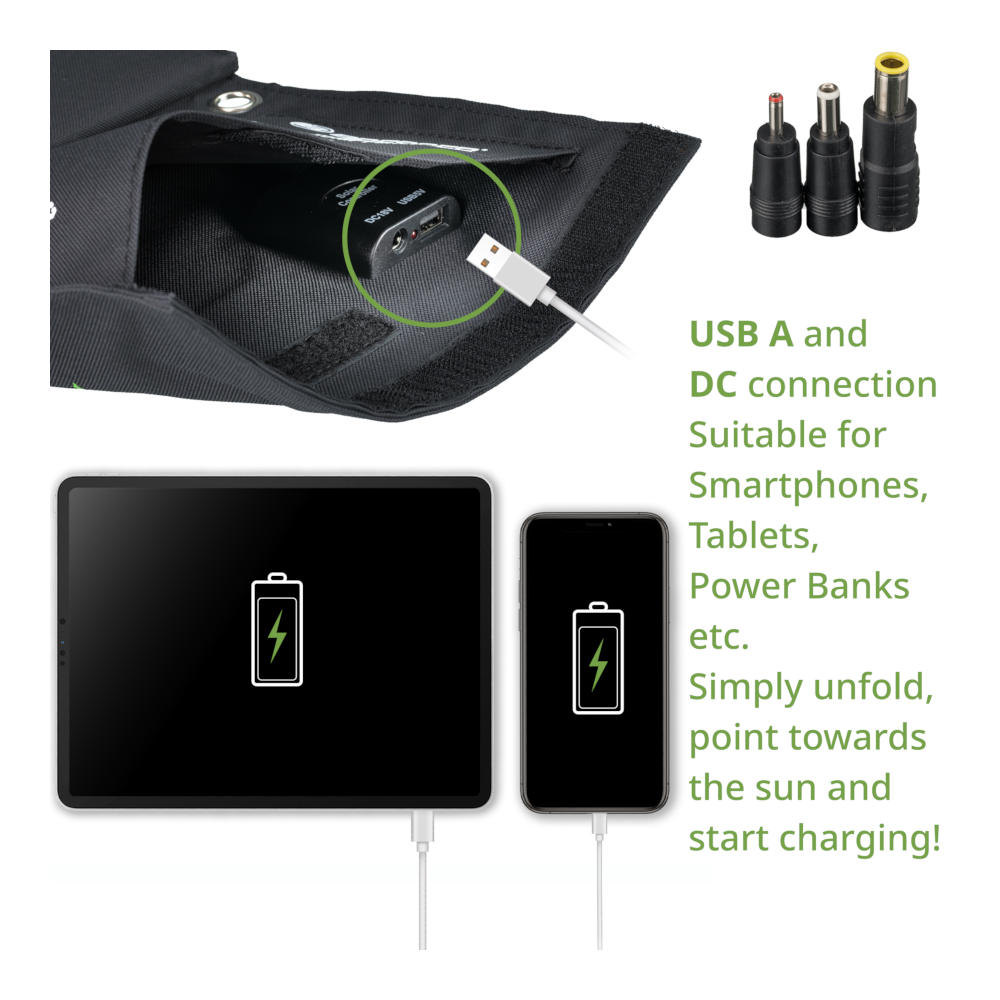 Bresser - Mobile Solar Solcellepanel 21W - Billede nr. 3 - ReadyBox.dk