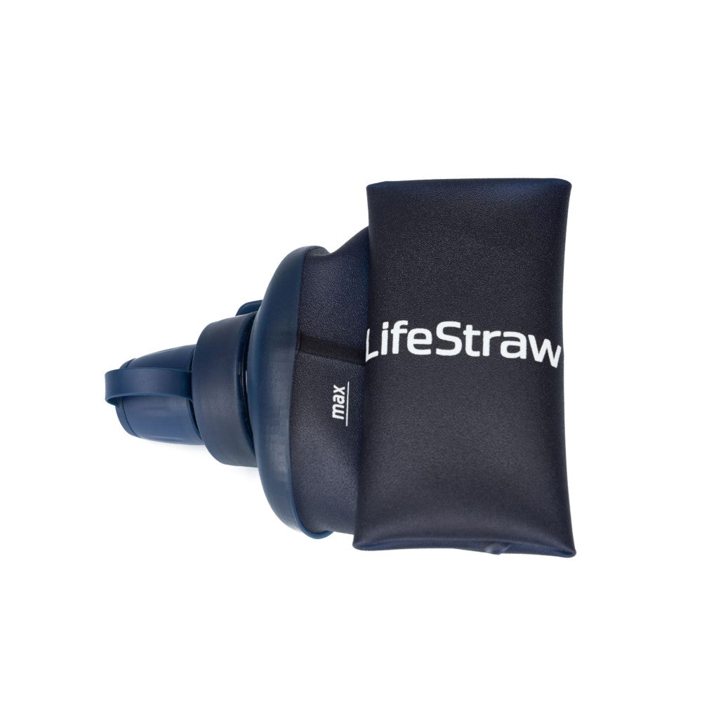 LifeStraw - Peak Squeeze vandrensningsflaske 1L // Blå - Billede nr. 4 - ReadyBox.dk