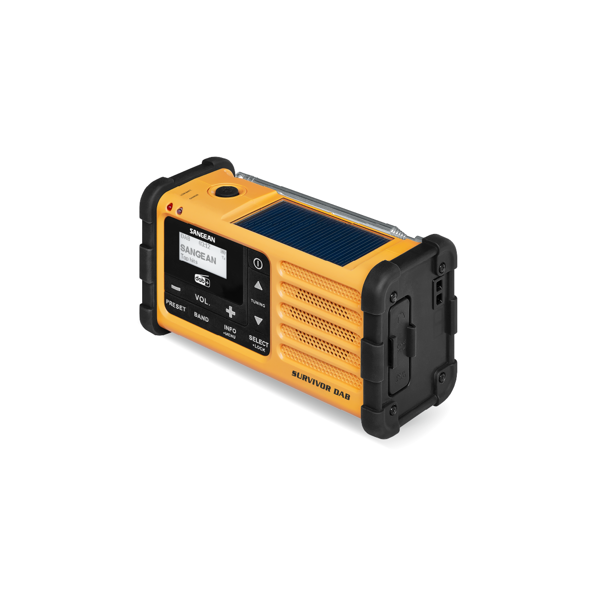 Sangean - MMR-88 DAB+/FM-RDS Multi-Powered Nødradio // Gul - Billede nr. 3 - ReadyBox.dk