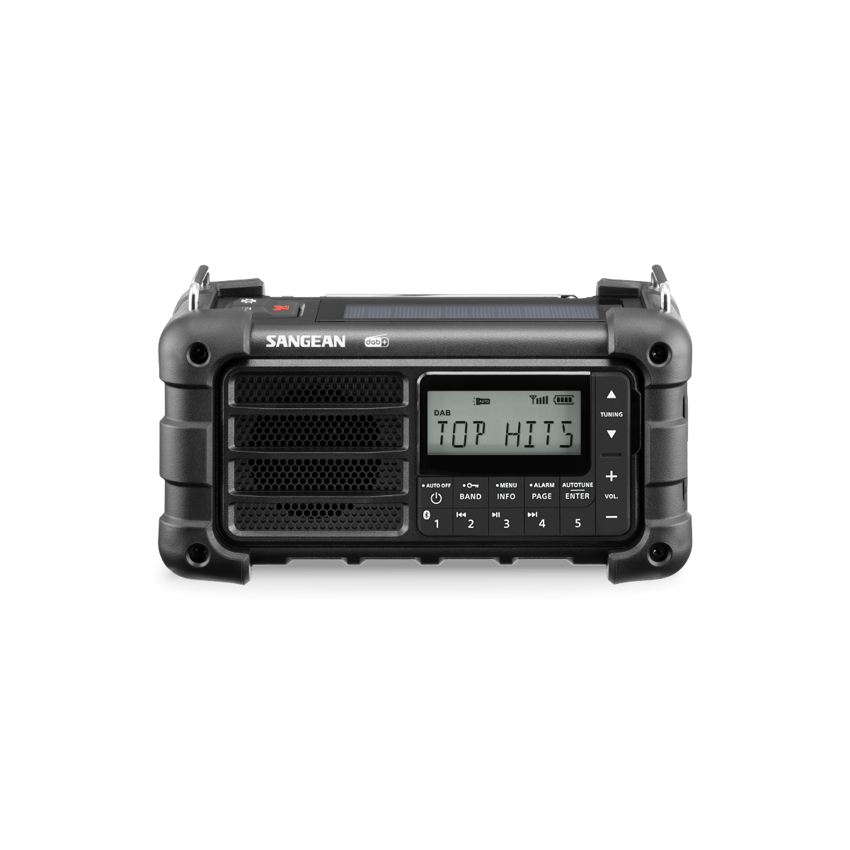 Sangean - MMR-99 DAB+/FM/Bluetooth/AUX - Multi-Powered Digital Nødradio // Sort - Billede nr. 1 - ReadyBox.dk