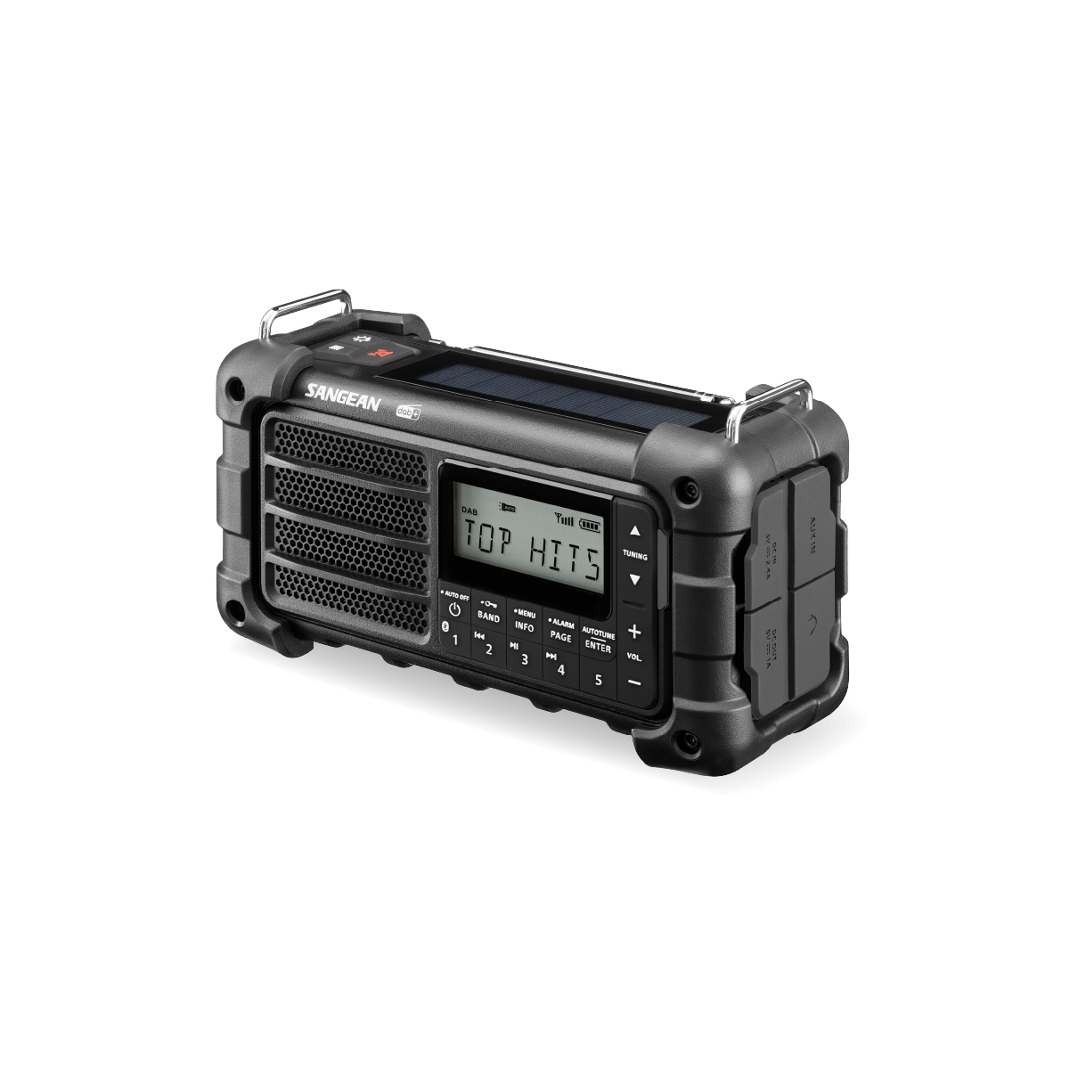 Sangean - MMR-99 DAB+/FM/Bluetooth/AUX - Multi-Powered Digital Nødradio // Sort - Billede nr. 2 - ReadyBox.dk