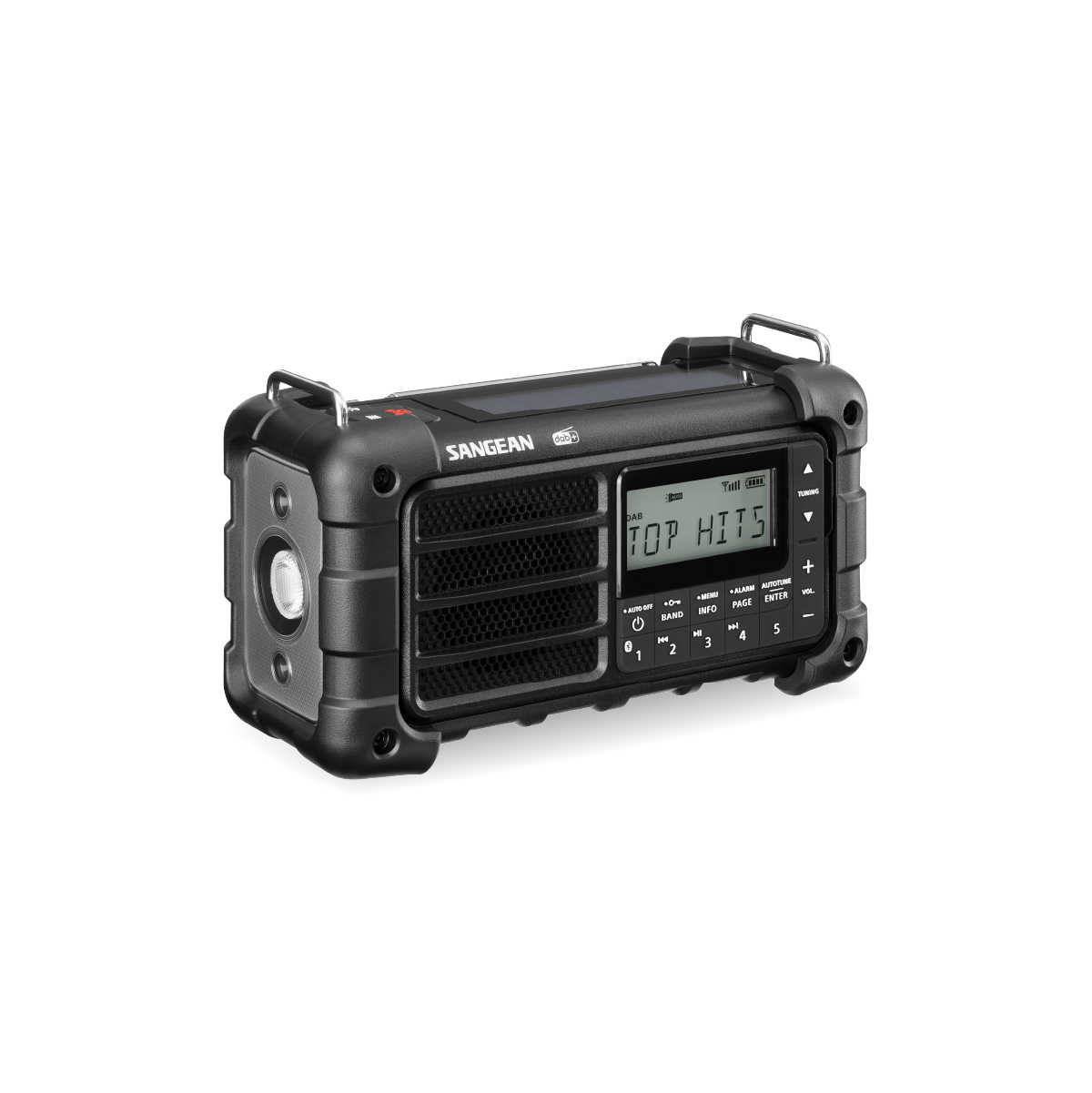 Sangean - MMR-99 DAB+/FM/Bluetooth/AUX - Multi-Powered Digital Nødradio // Sort - Billede nr. 3 - ReadyBox.dk