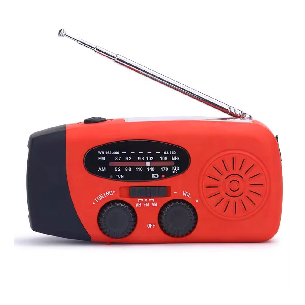 Sunny Hiker - Nødradio m. Powerbank 5.000 mAh // Rød - Billede nr. 3 - ReadyBox.dk