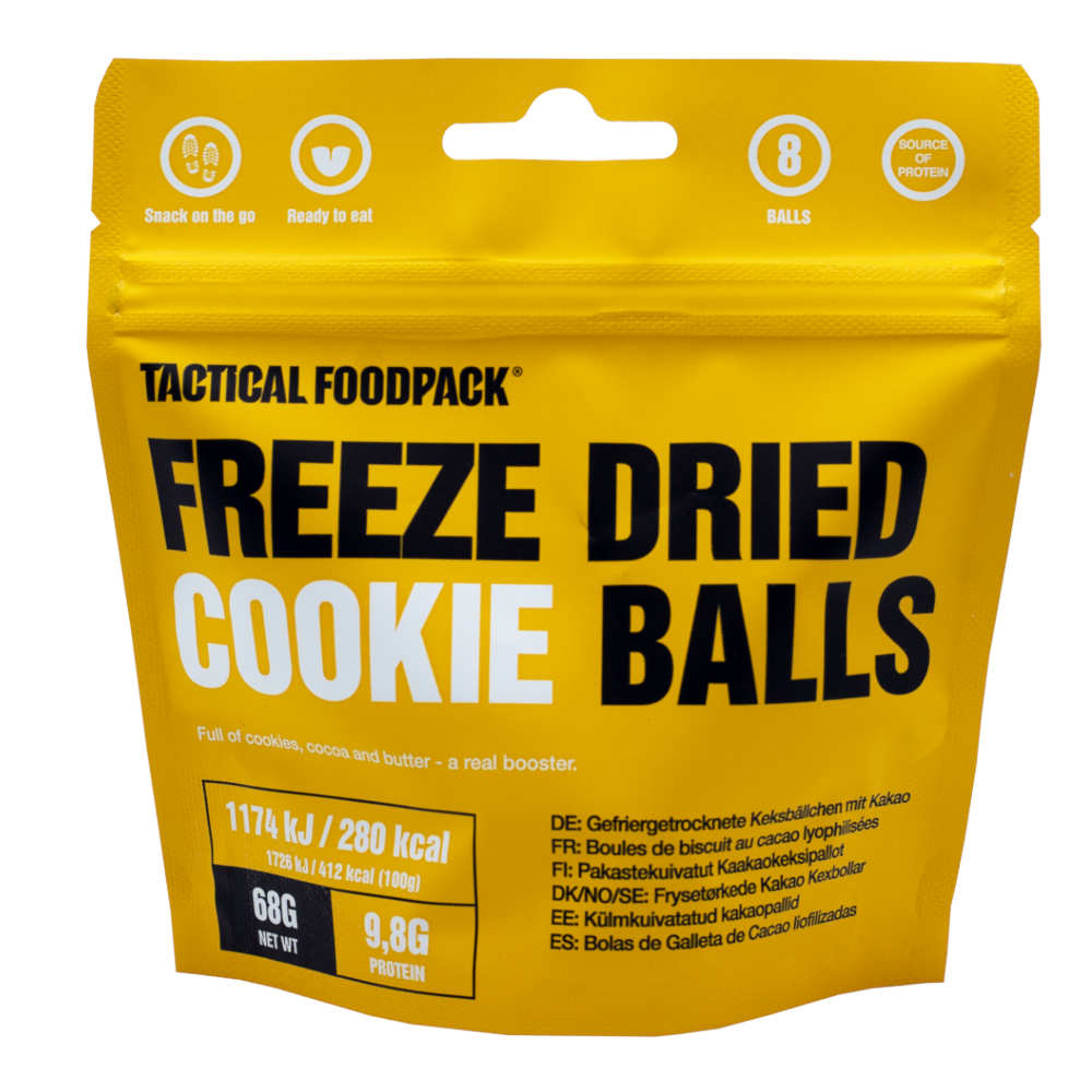 Tactical Foodpack - Frysetørrede Småkagekugler - Billede nr. 2 - ReadyBox.dk