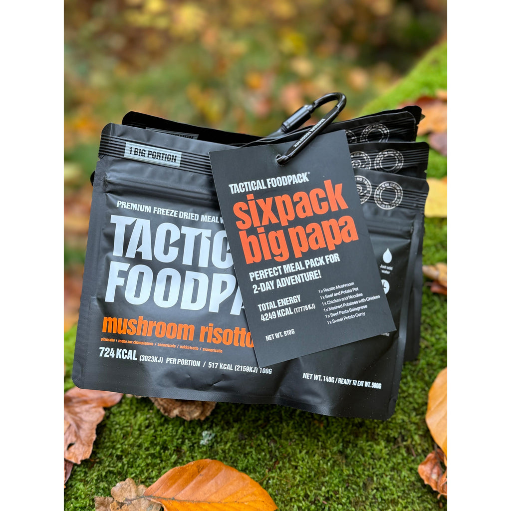 Tactical Foodpack - Sixpack Big Papa Feltration, 6 måltider - Billede nr. 2 - ReadyBox.dk