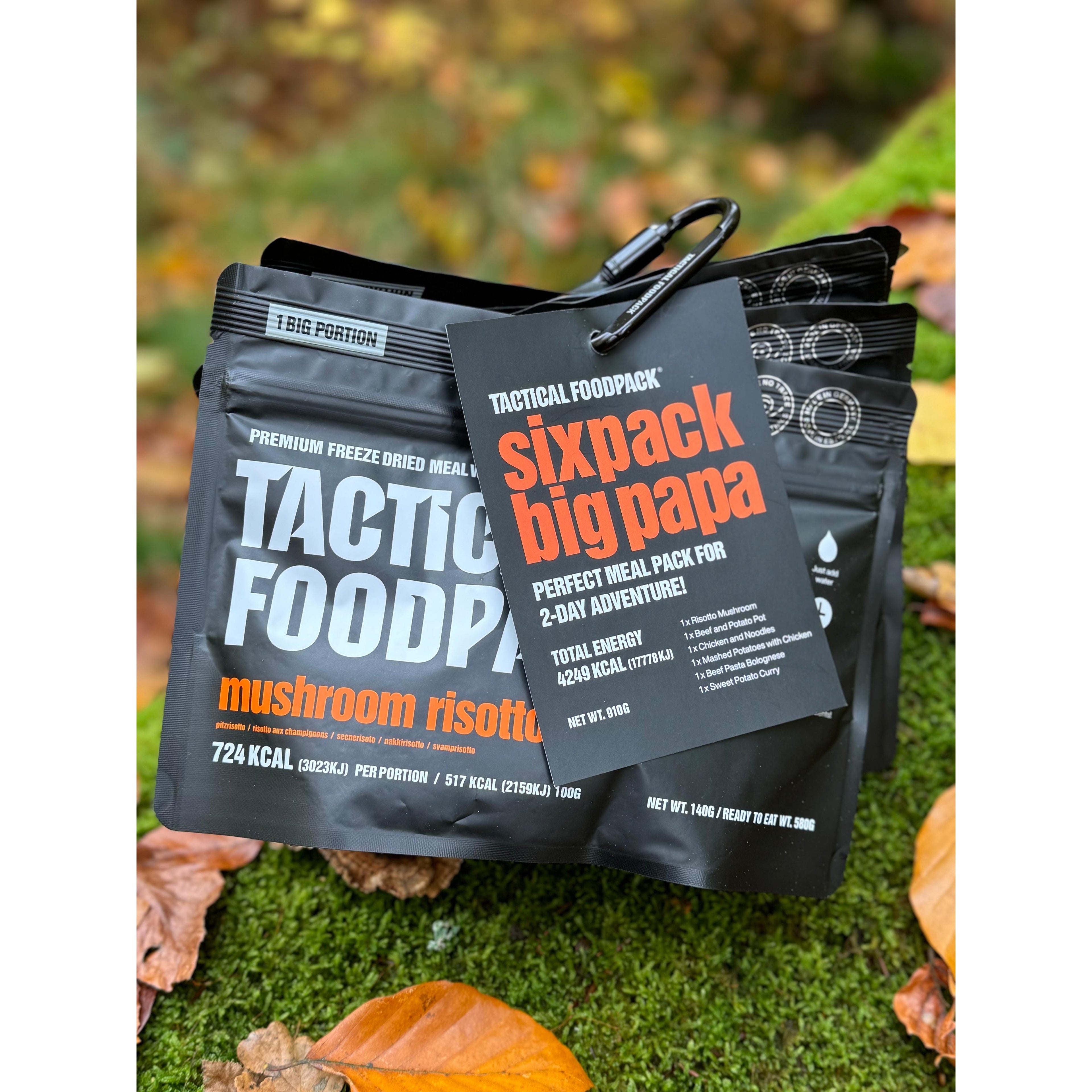 Tactical Foodpack - Sixpack Big Papa Feltration, 6 måltider - Billede nr. 2 - ReadyBox.dk