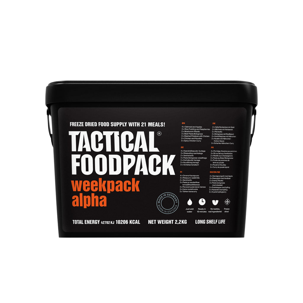 Tactical Foodpack - Weekpack Alpha Feltration, 21 måltider - Billede nr. 1 - ReadyBox.dk
