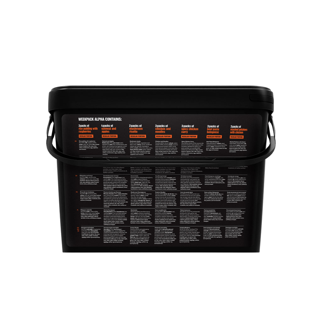 Tactical Foodpack - Weekpack Alpha Feltration, 21 måltider - Billede nr. 2 - ReadyBox.dk