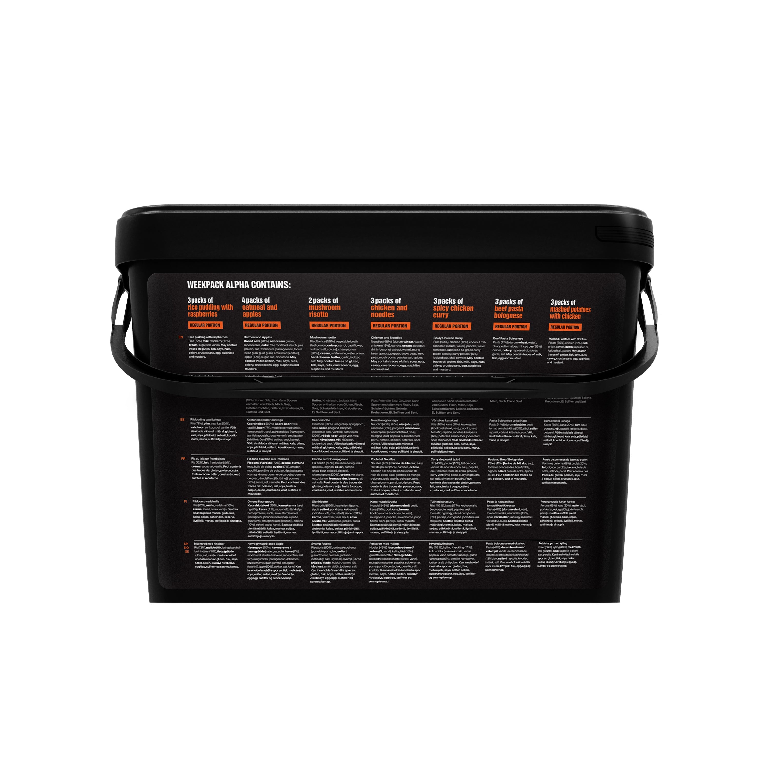 Tactical Foodpack - Weekpack Alpha Feltration, 21 måltider - Billede nr. 2 - ReadyBox.dk