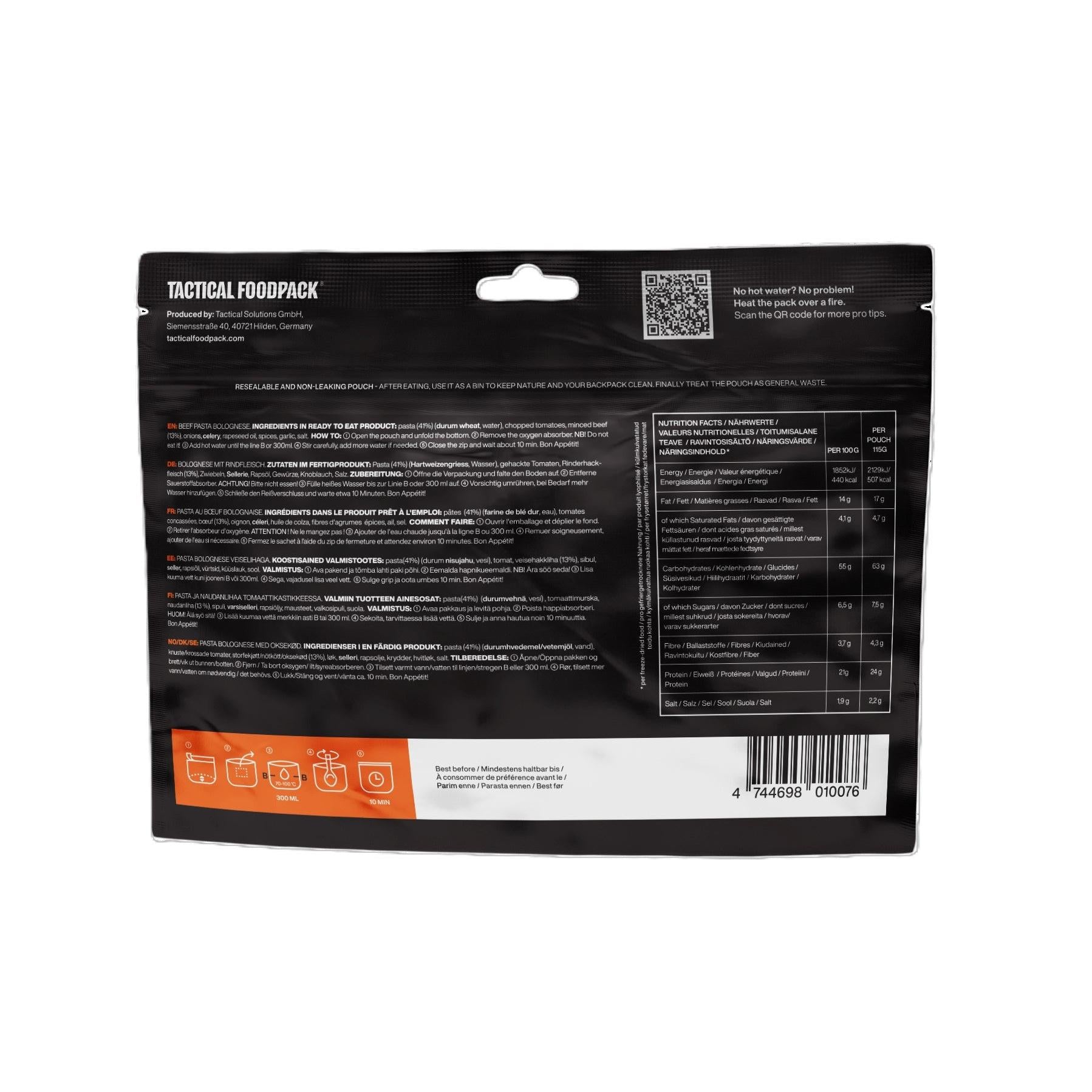 Tactical Foodpack - Weekpack Alpha Feltration, 21 måltider - Billede nr. 6 - ReadyBox.dk