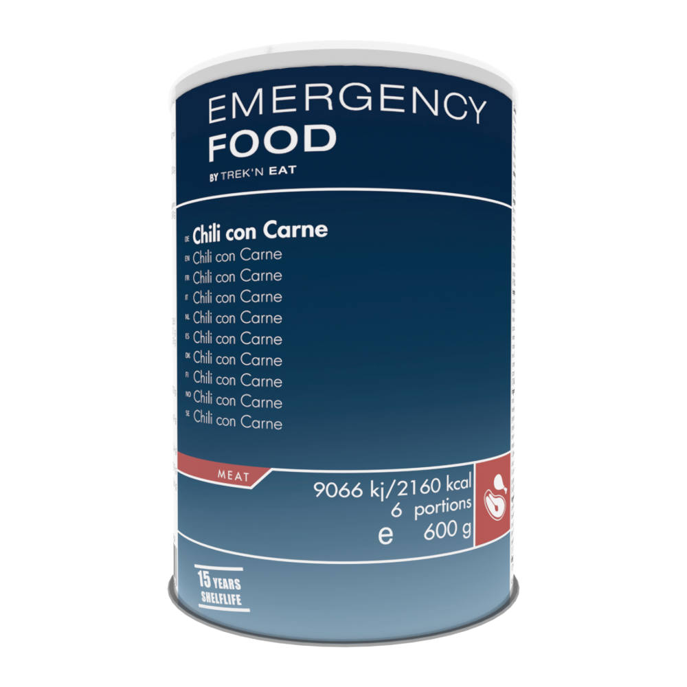 Trek'n Eat - Emergency Food Chili Con Carne, 6 Portioner - Billede nr. 1 - ReadyBox.dk
