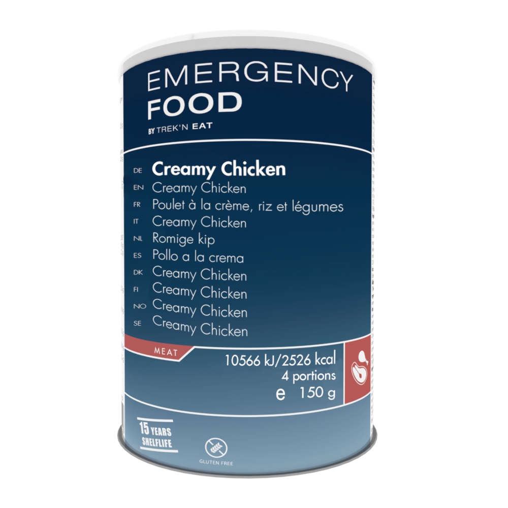 Trek'n Eat - Emergency Food Creamy Chicken m. Ris, 4 Portioner - Billede nr. 1 - ReadyBox.dk