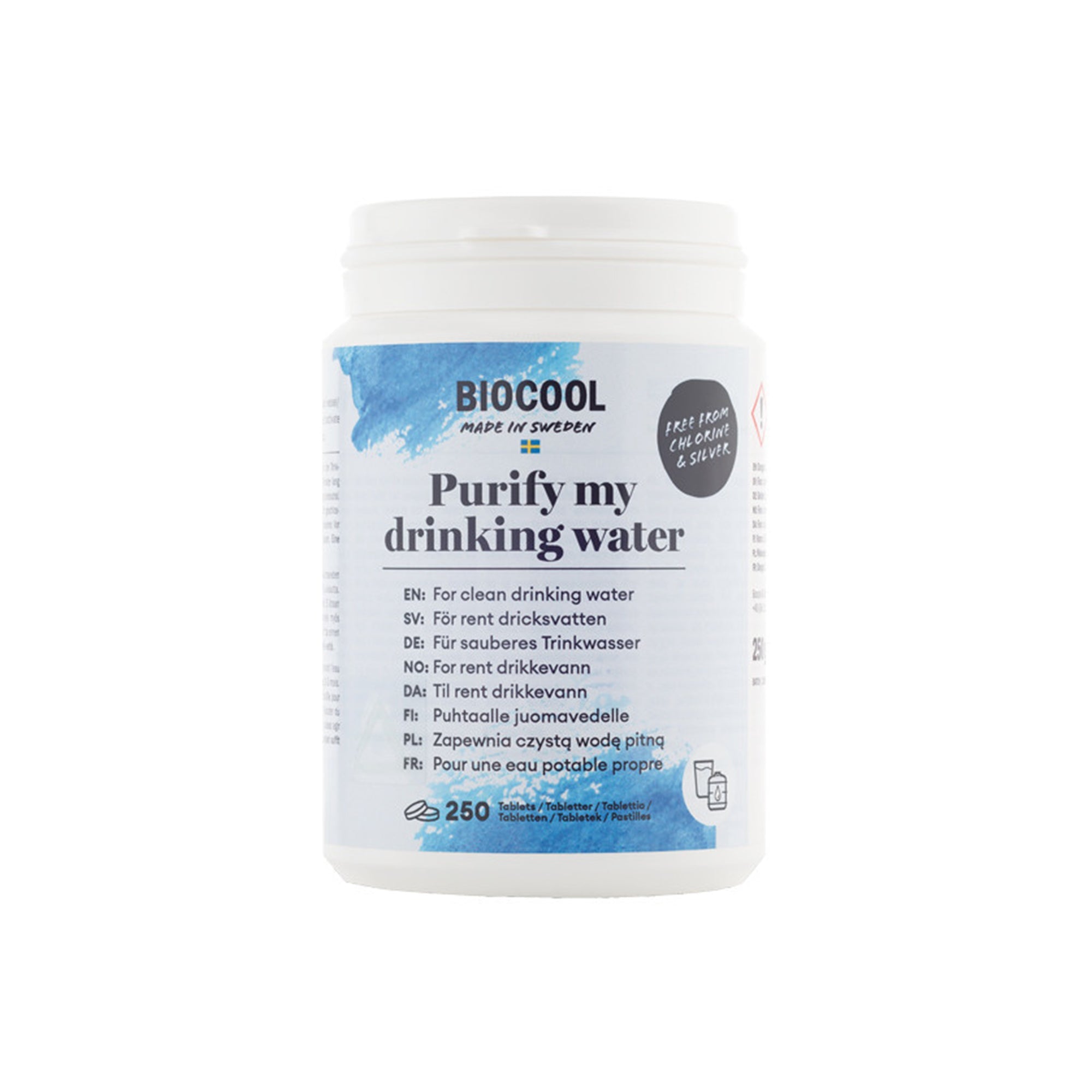 BioCool - CleanWater Purify Vandrensningstabletter (250 stk) - Billede nr. 1 - ReadyBox.dk