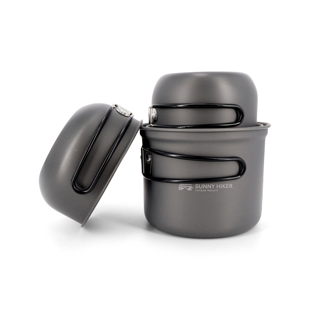 Sunny Hiker - Grydesæt Hard Anodized (4 stk) - Billede nr. 1 - ReadyBox.dk