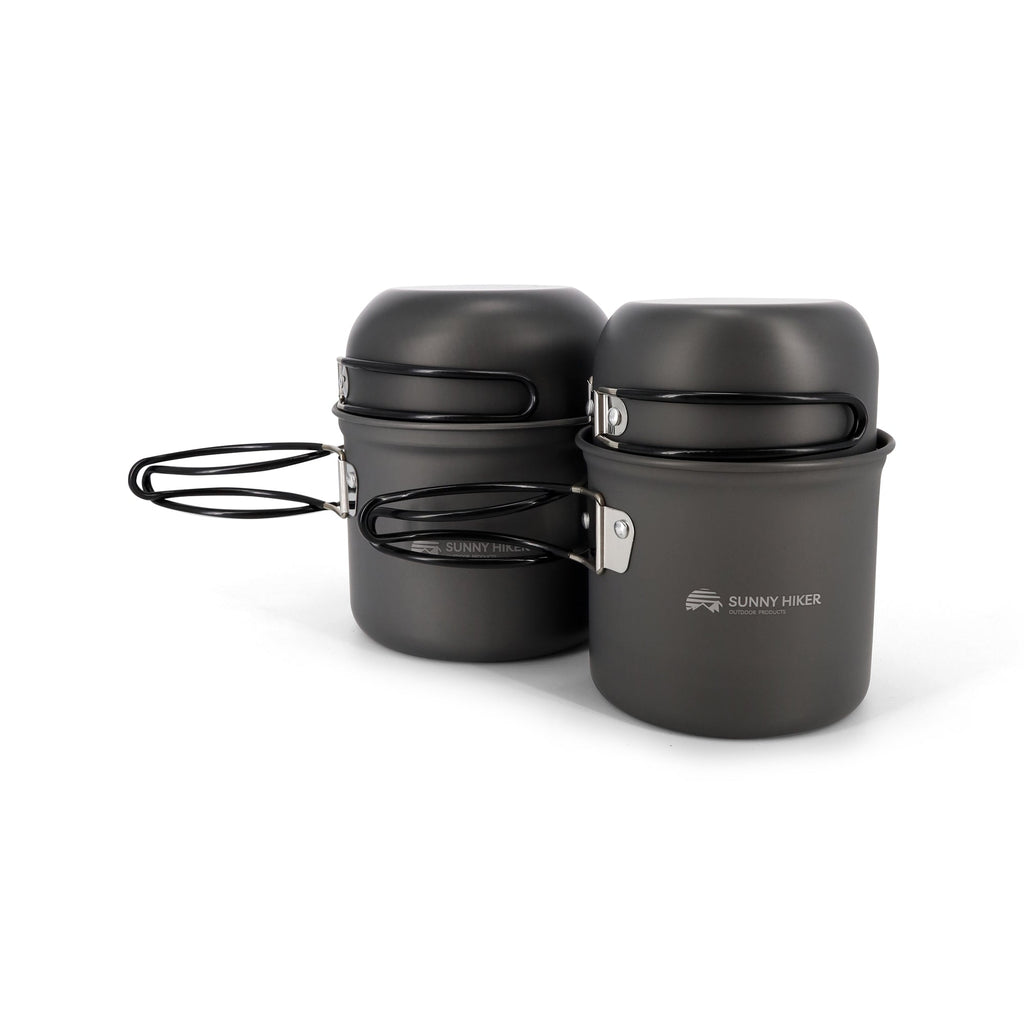 Sunny Hiker - Grydesæt Hard Anodized (4 stk) - Billede nr. 2 - ReadyBox.dk