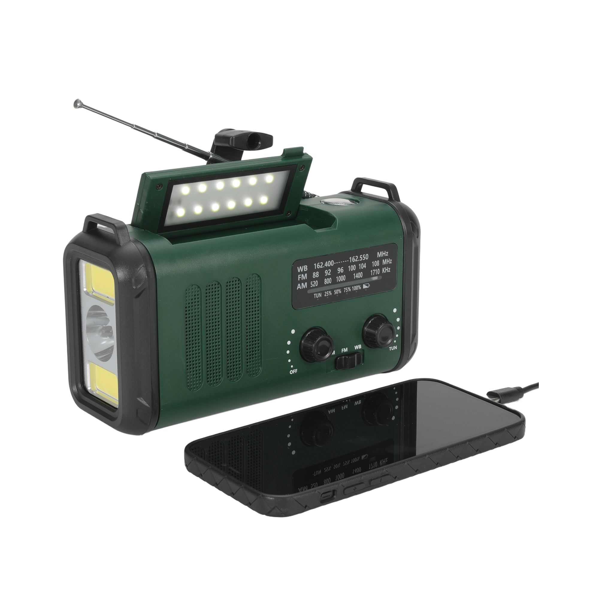 Sunny Hiker - Nødradio 10.000 mAh USB-C - Billede nr. 1 - ReadyBox.dk