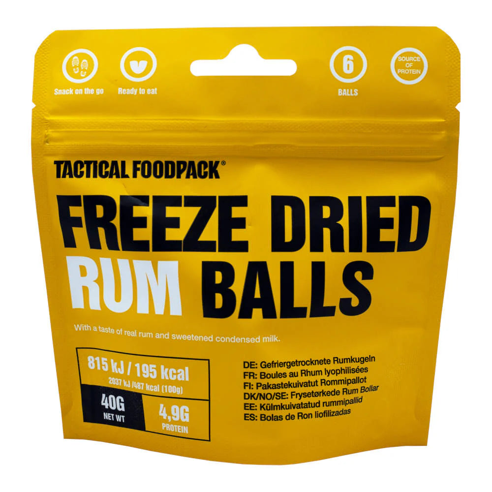 Tactical Foodpack - Frysetørrede Romkugler - Billede nr. 2 - ReadyBox.dk