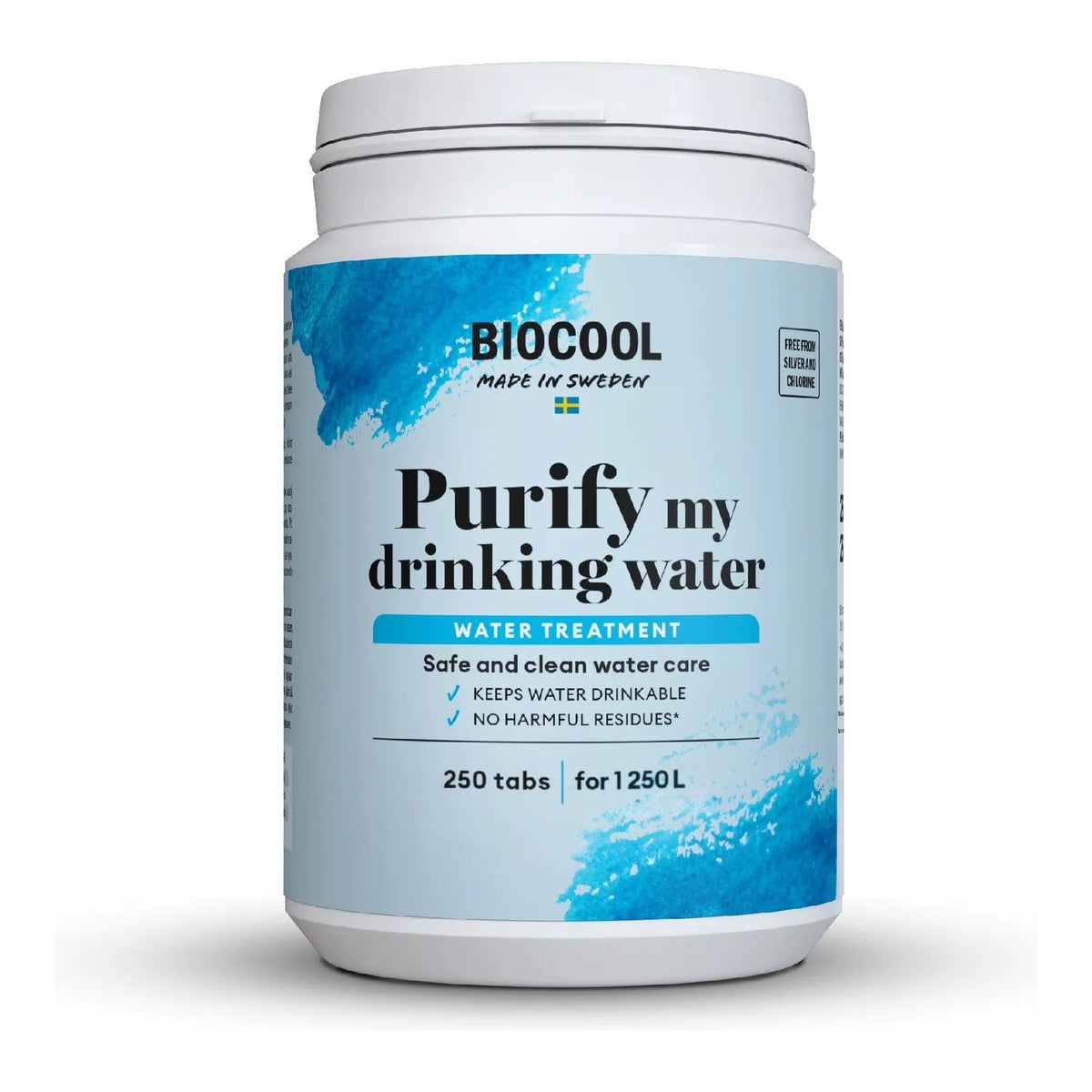 BioCool - CleanWater Purify Vandrensningstabletter (250 stk)